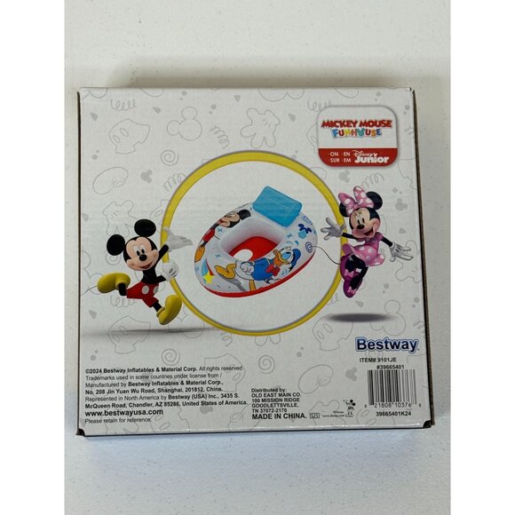 Disney Mickey Mouse Baby Pool Float Watercraft Inflatable Ages 6–18M - Picture 3 of 3